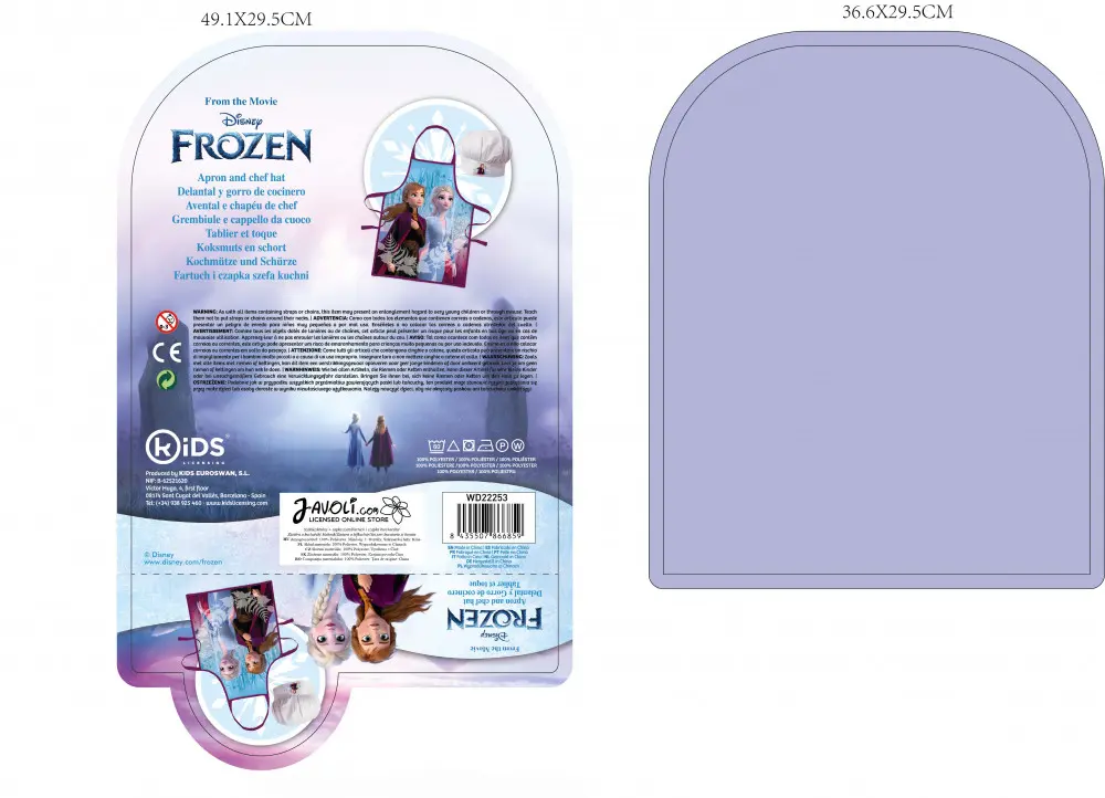 Disney Frozen Dětská zástěra, 2dílná sada fotografii produktu