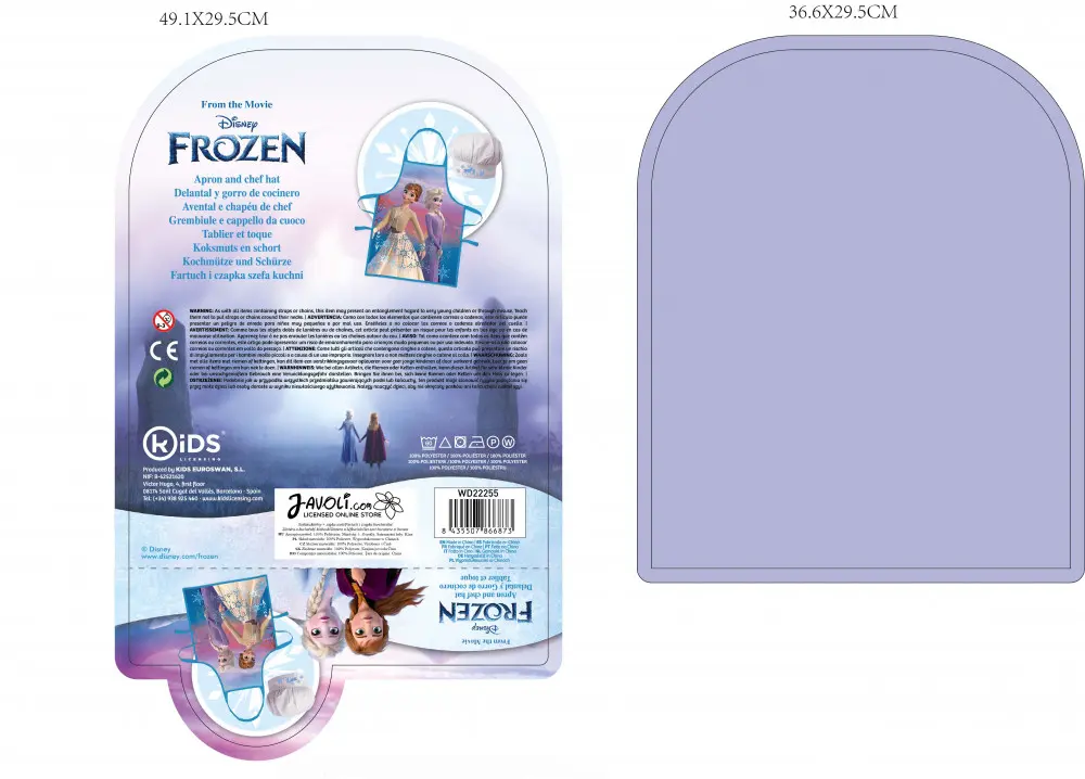 Disney Frozen Dětská zástěra, 2dílná sada fotografii produktu