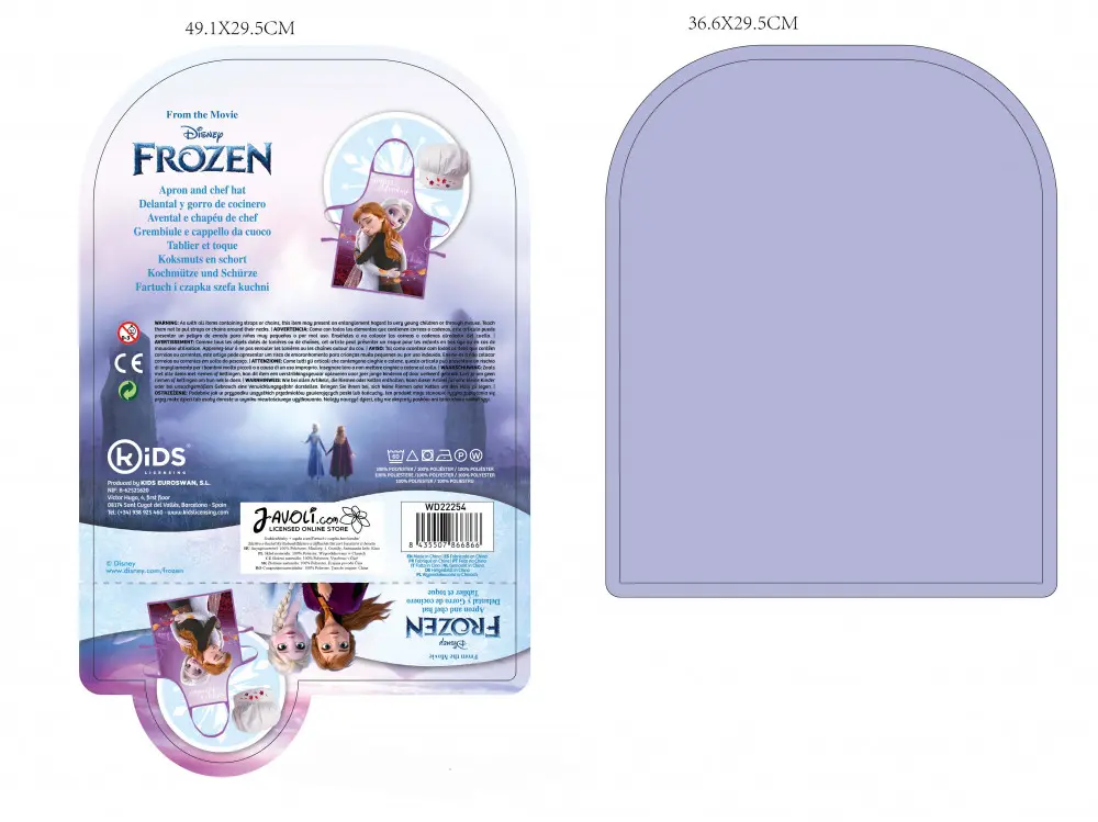 Disney Frozen Dětská zástěra, 2dílná sada fotografii produktu