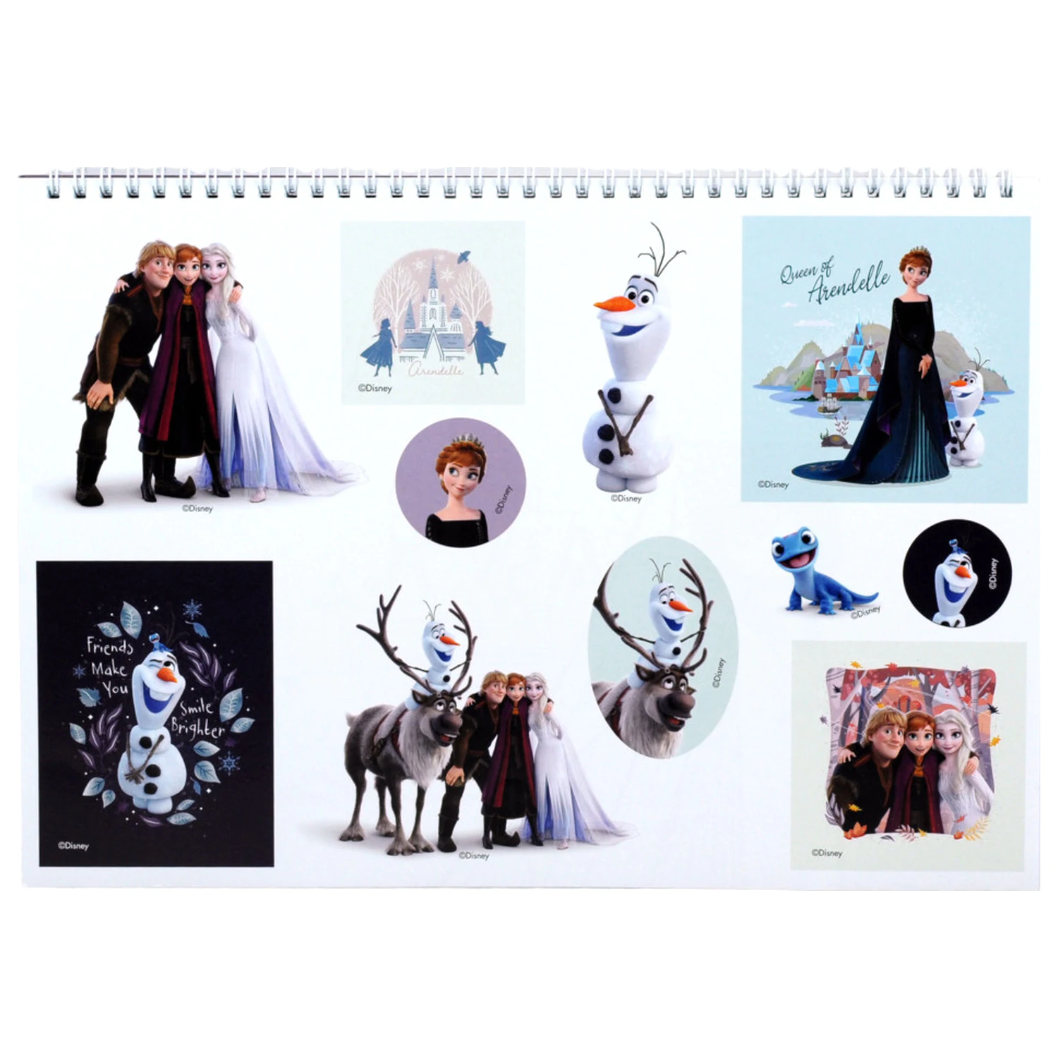 Disney Frozen Heart A/4 spirálový skicák 40 listů se samolepkami fotografii produktu