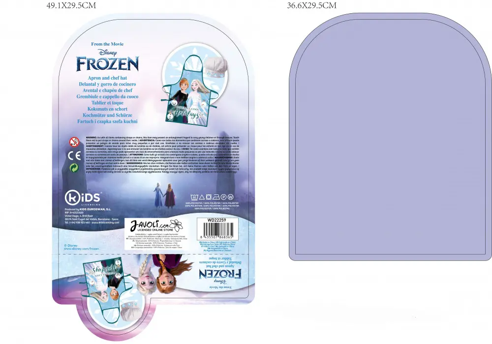 Disney Frozen Christmas Dětská zástěra, 2dílná sada fotografii produktu
