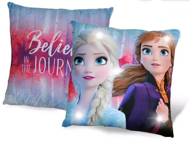 Disney Frozen LED svítící polštář, dekorativní polštář 40*40 cm fotografii produktu