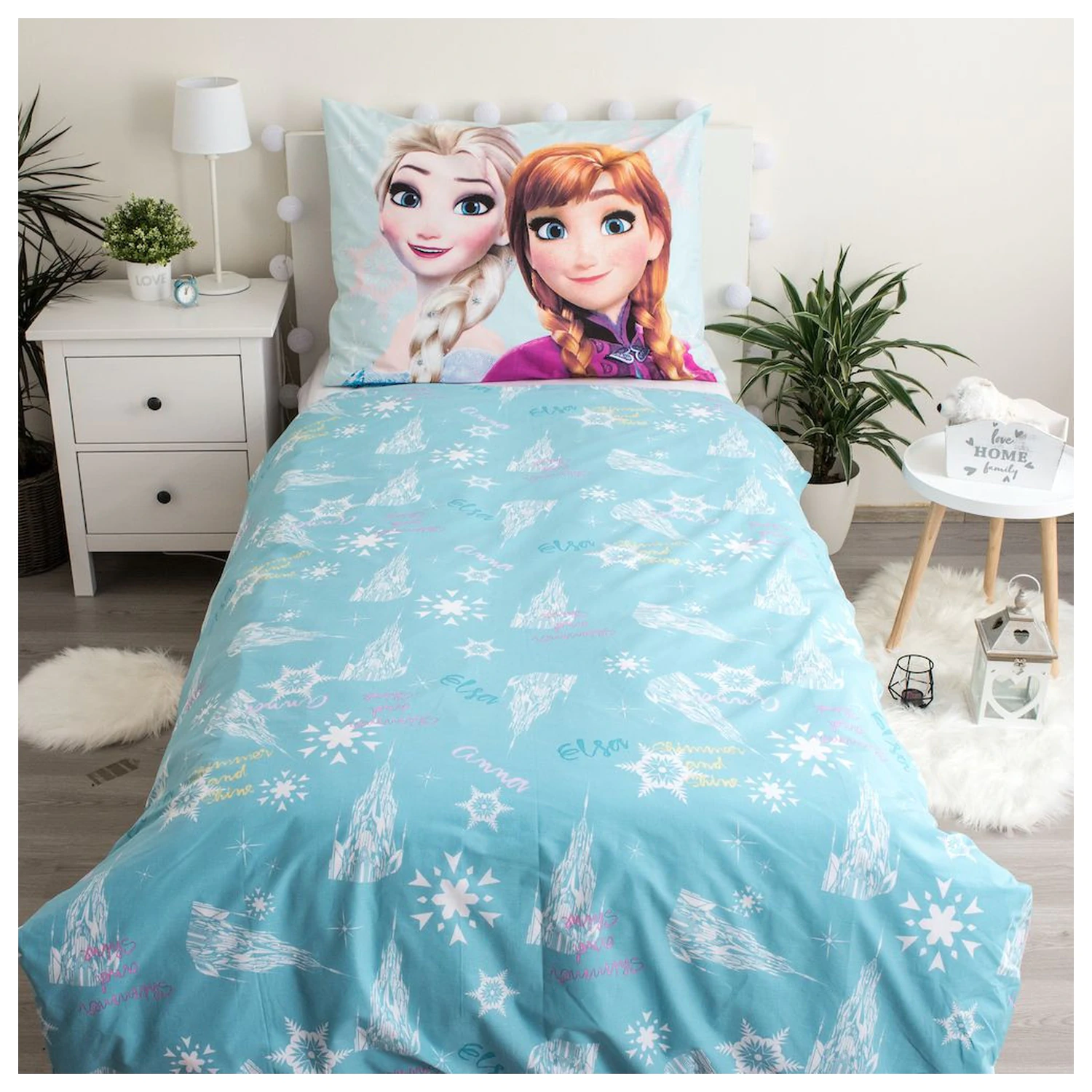 Disney Frozen Světle modrý povlak na peřinu fotografii produktu