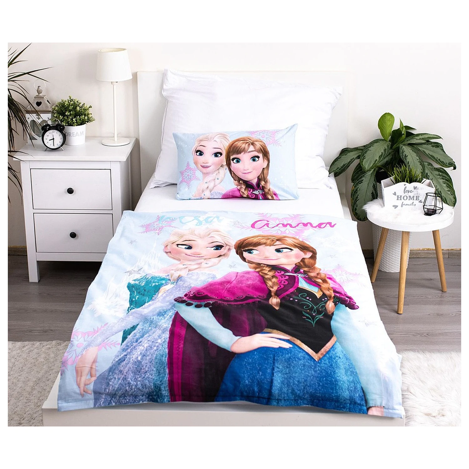 Disney Frozen světle modrý dětský/předškolní povlak na peřinu fotografii produktu