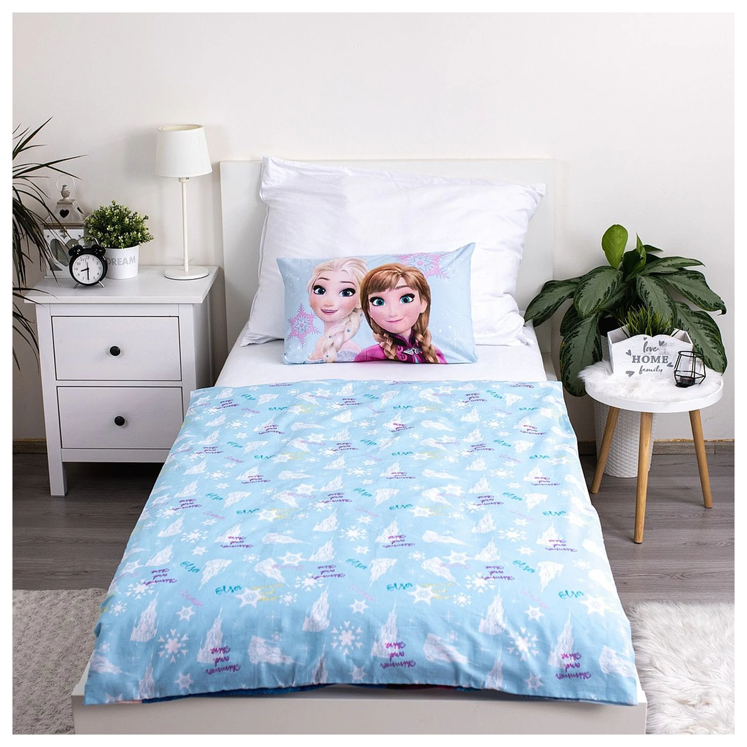Disney Frozen světle modrý dětský/předškolní povlak na peřinu fotografii produktu