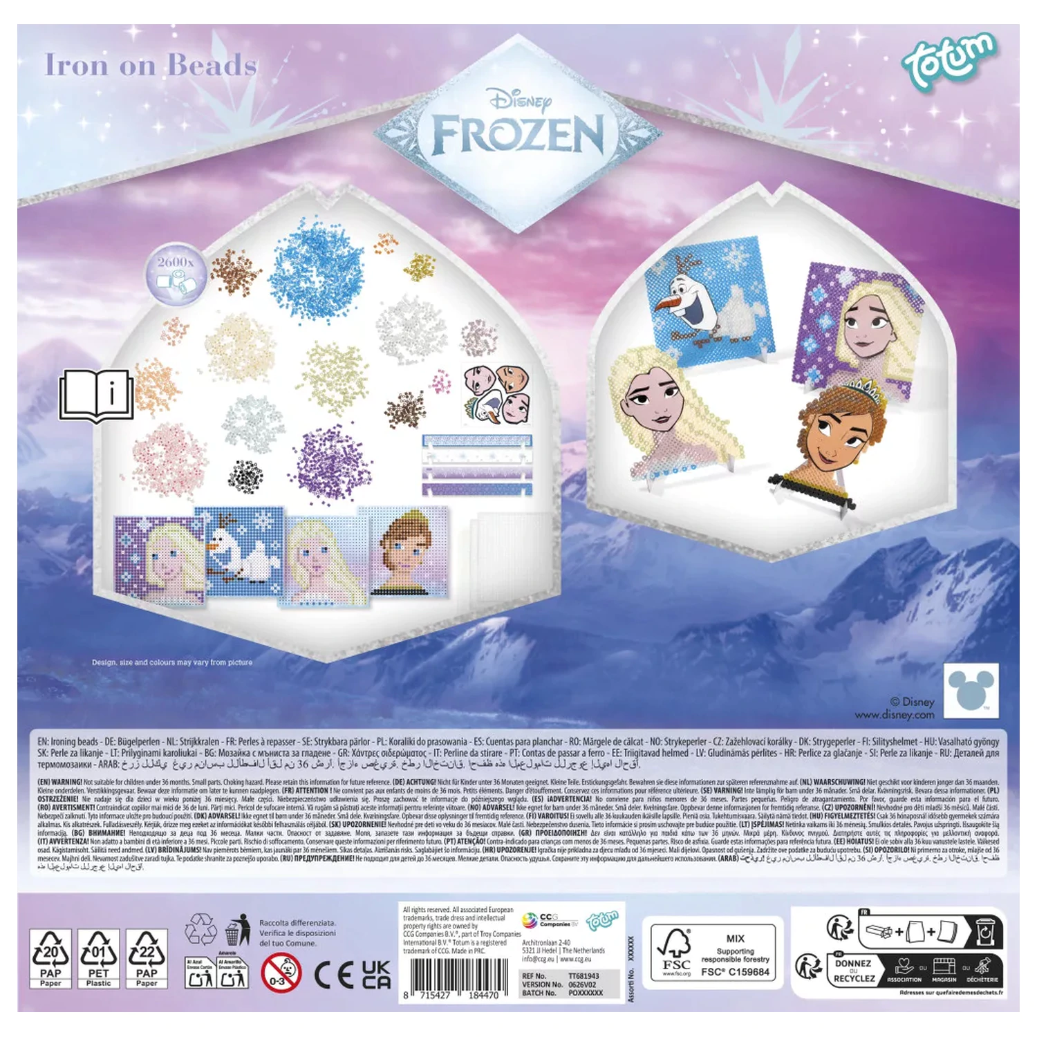 Disney Frozen kreativní set na zažehlovací korálky Magic fotografii produktu