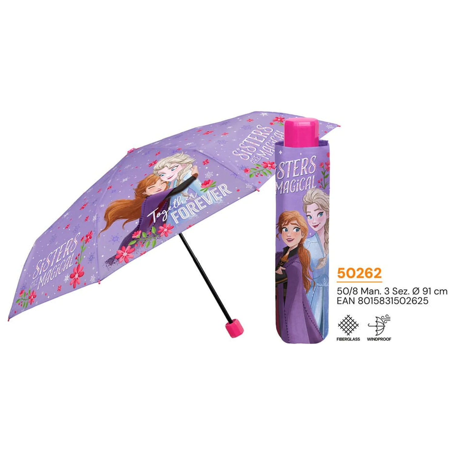 Disney Frozen manuální skládací deštník 50cm fotografii produktu
