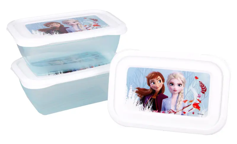 Disney Frozen plastová sada 3 boxů na oběd fotografii produktu