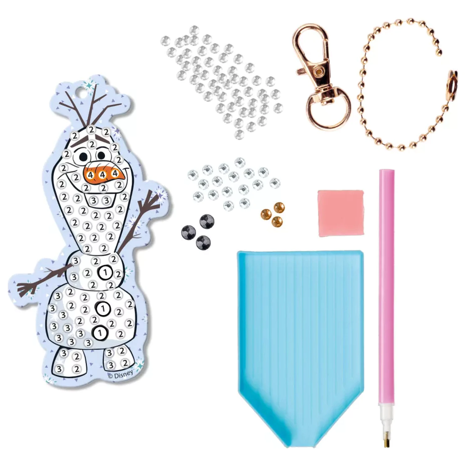 Disney Frozen Olaf Diamond Painting Sada klíčenek fotografii produktu