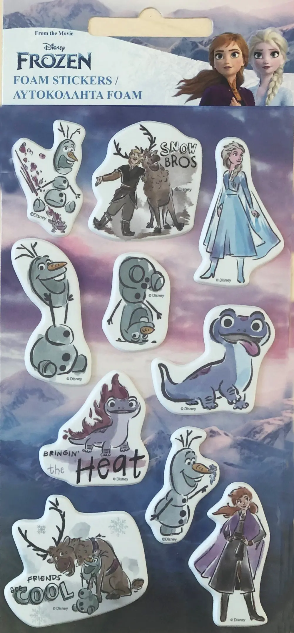 Disney Frozen Puffy pěnová sada samolepek fotografii produktu