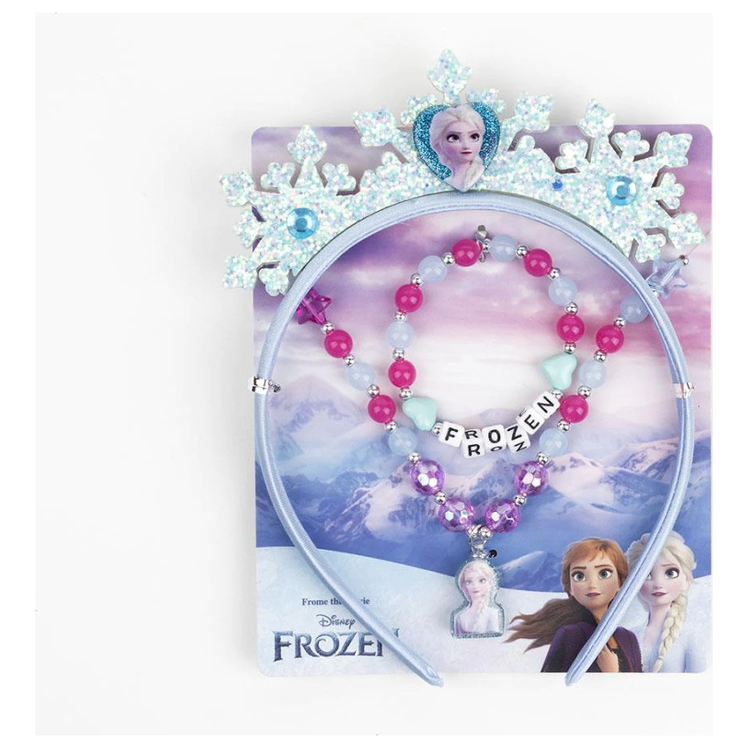 Disney Frozen královsky modrá sada šperků a čelenky fotografii produktu