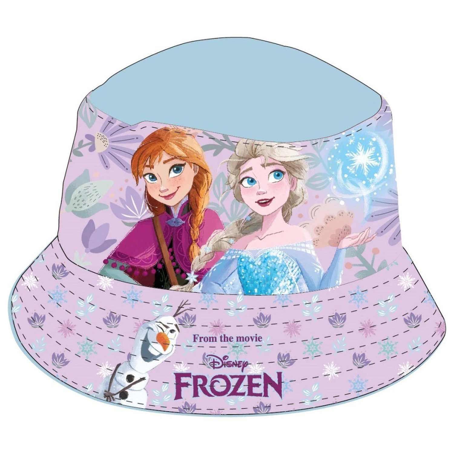 Disney Frozen Sisters of Snow dětský klobouk s kulatou střechou 54 cm fotografii produktu