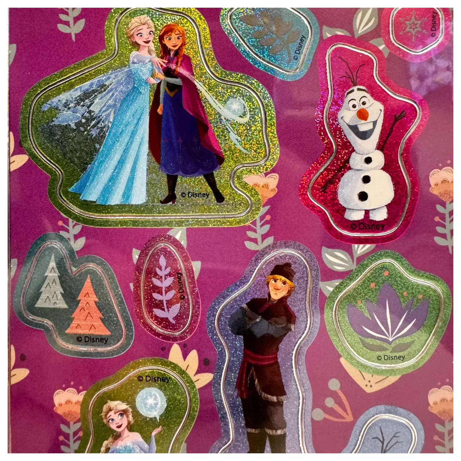 Disney Frozen Snowburst Holografické nálepky sada fotografii produktu