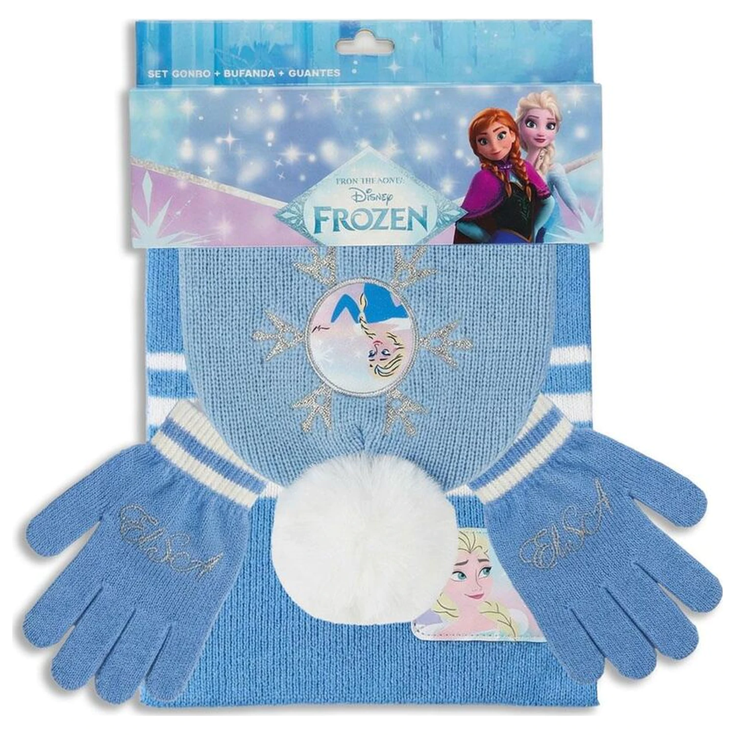 Disney Frozen zimní sada nákrčník čepice rukavice fotografii produktu