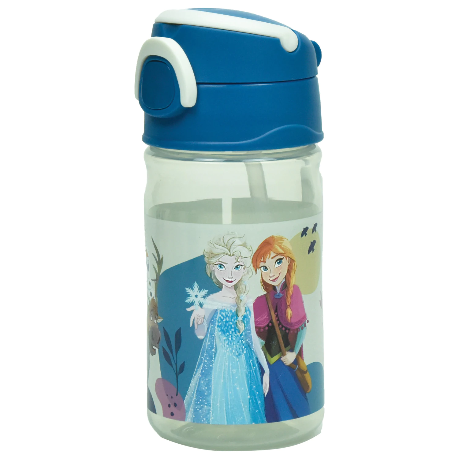 Disney Frozen Together Plastová láhev se slámkou a závěsem 350 ml fotografii produktu