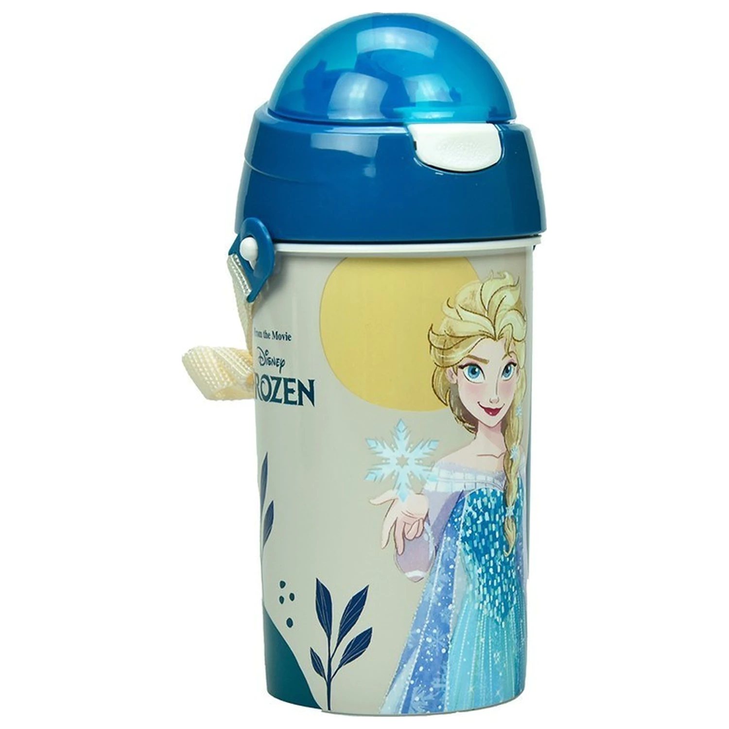 Disney Frozen Together We Lead plastová láhev s pítkem a ramínkem 500 ml fotografii produktu