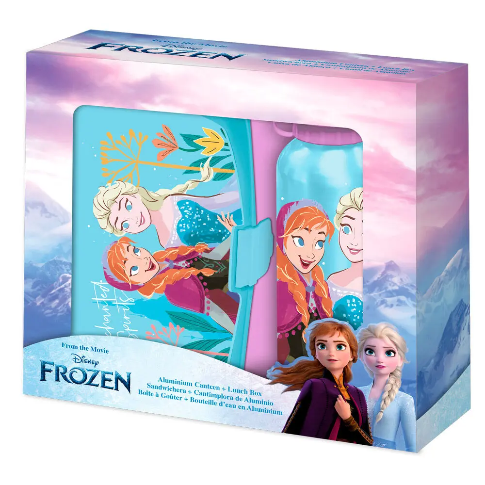 Disney Frozen Svačinový box + hliníková láhev set 500ml fotografii produktu