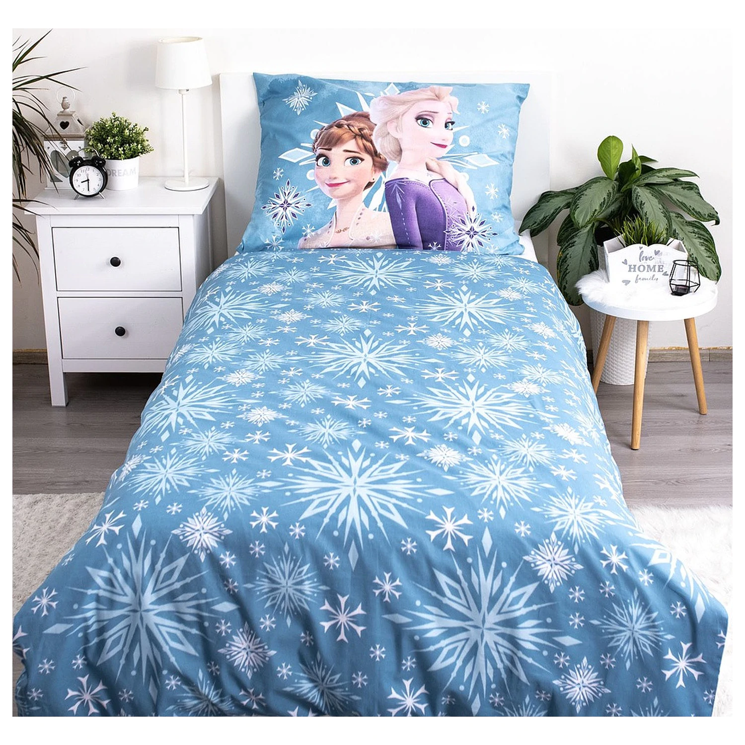 Disney Frozen White Snowflake Dětská přikrývka fotografii produktu