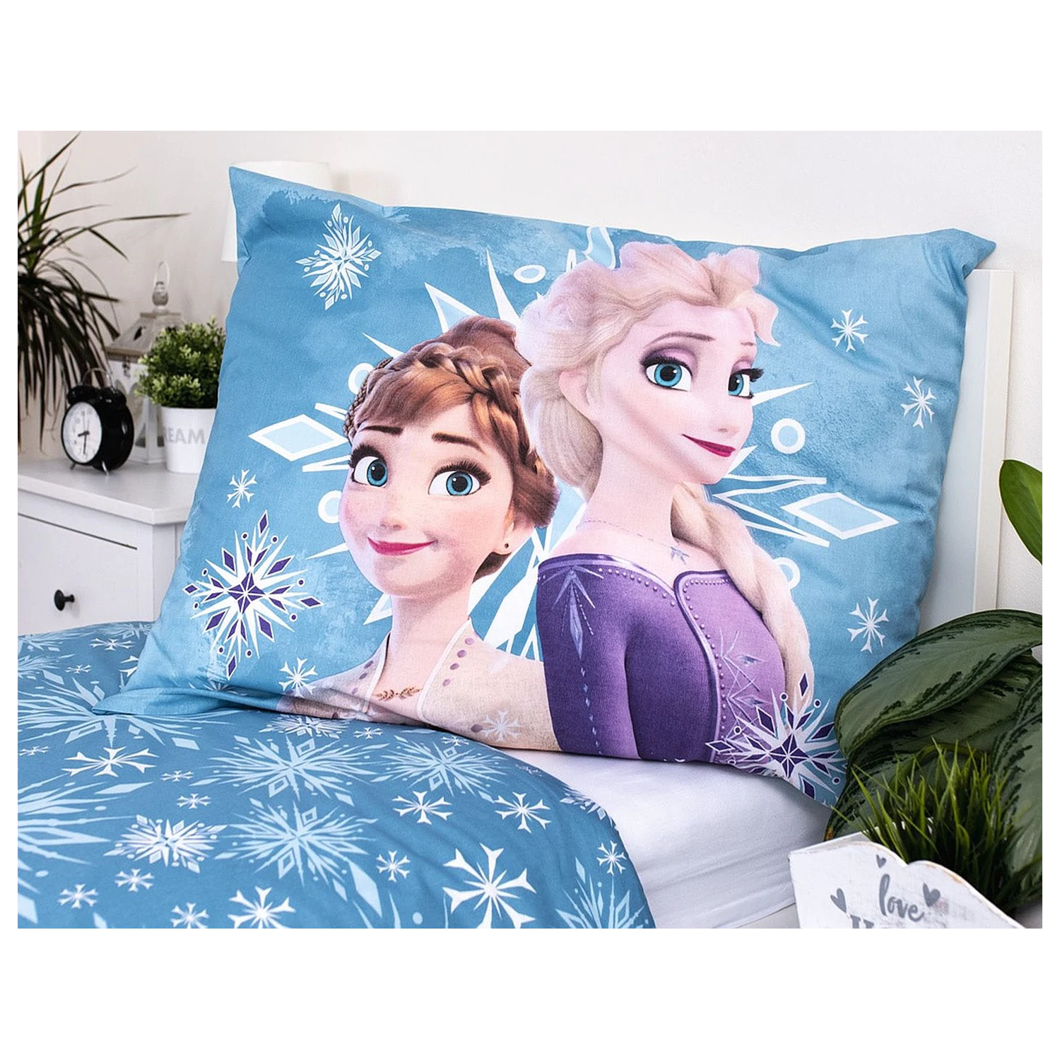 Disney Frozen White Snowflake Dětská přikrývka fotografii produktu