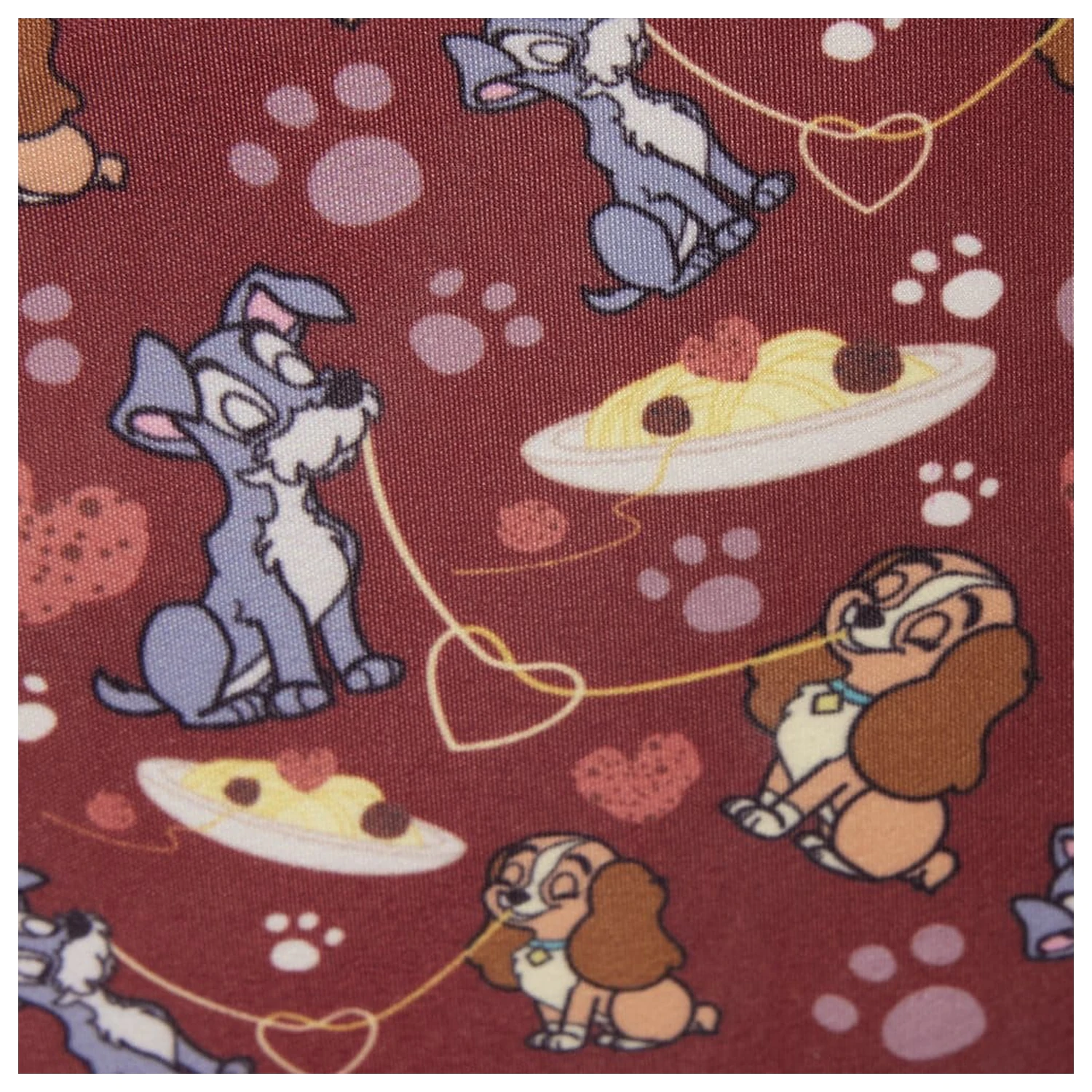 Disney by Loungefly kabelka přes rameno Lady & the Tramp Spaghetti Dinner fotografii produktu