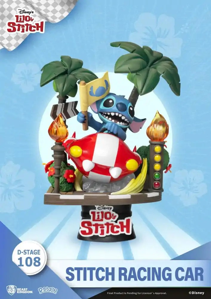 Disney: Lilo & Stitch - Stitch Závodní Auto PVC Diorama fotografii produktu