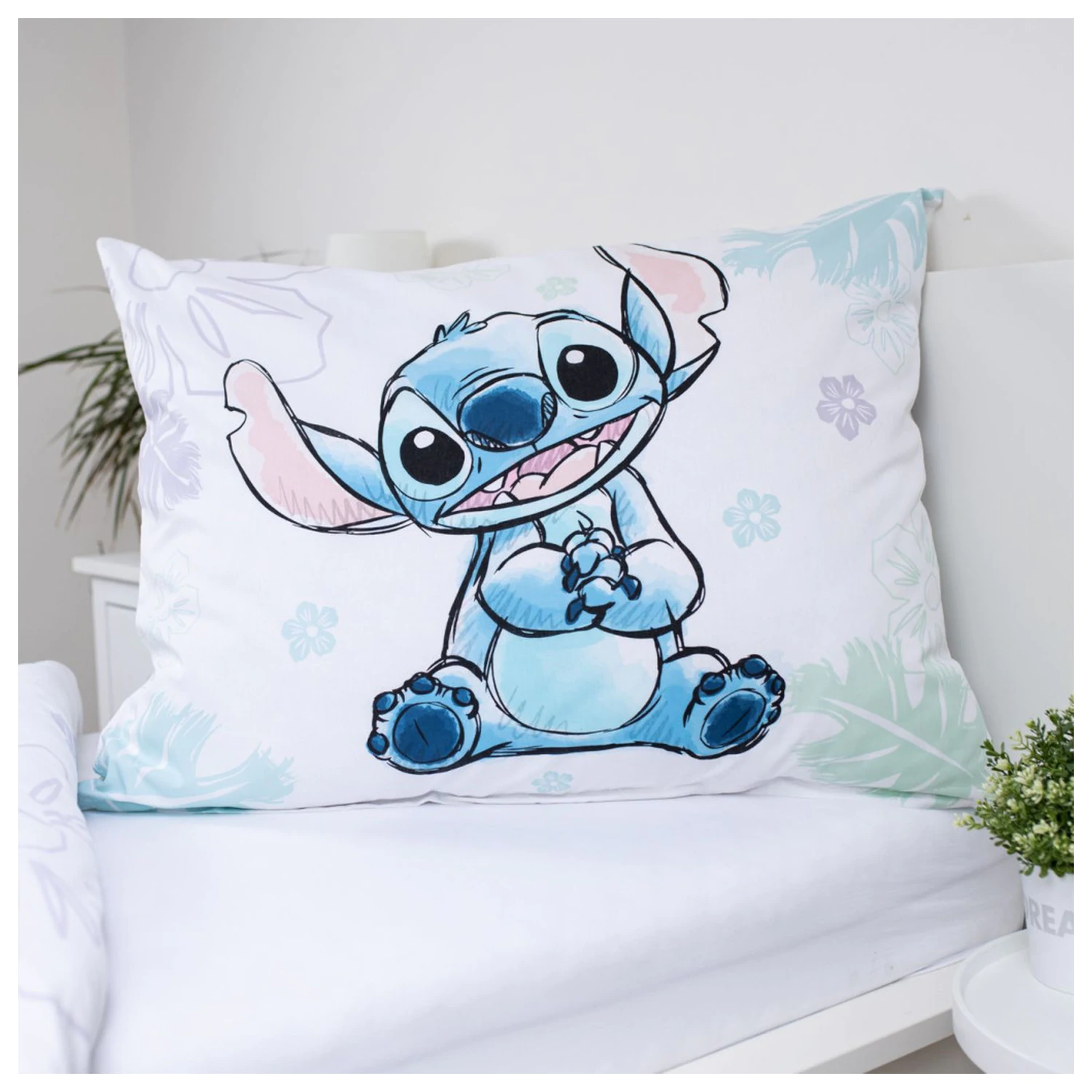 Disney Stitch Ohana bílý povlak na peřinu fotografii produktu