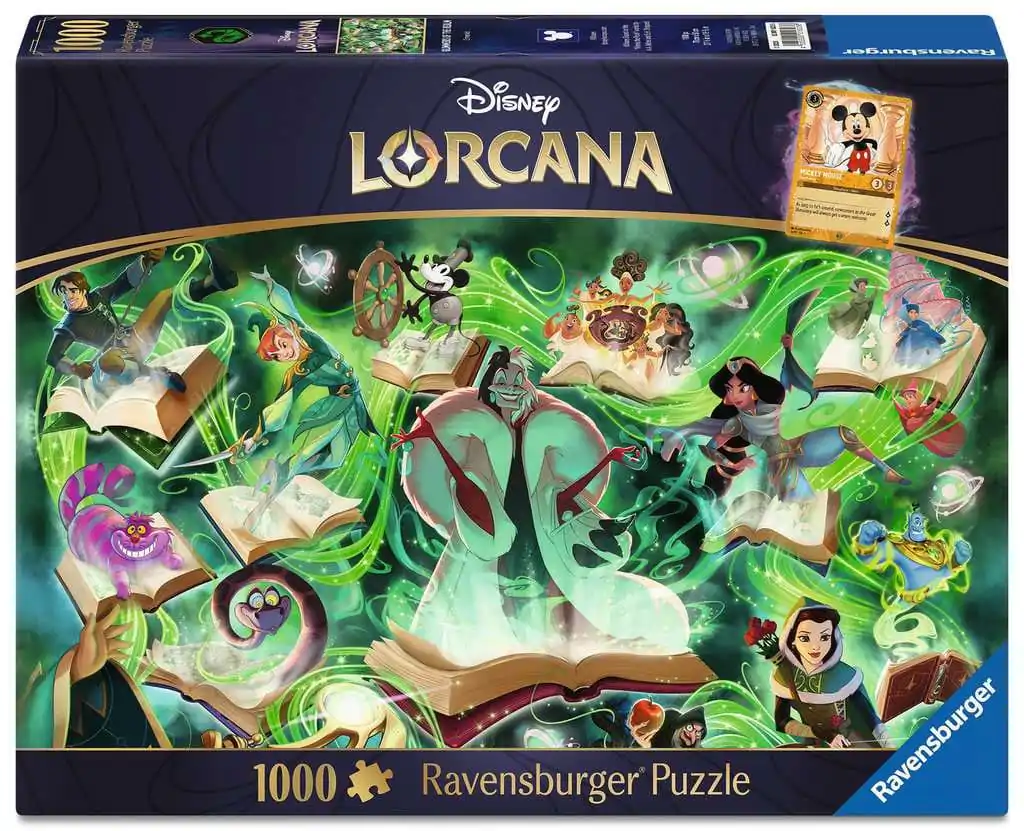 Disney Lorcana Puzzle Glimmers of the Realm: Emerald (1000 dílků) fotografii produktu