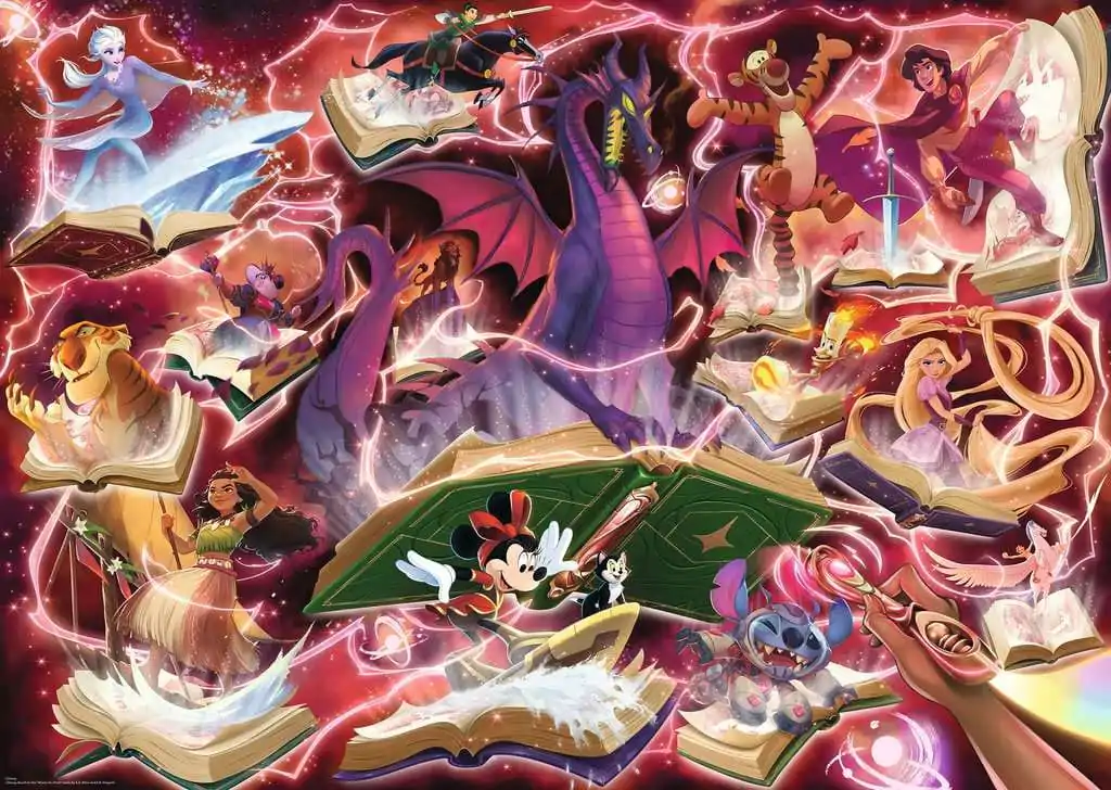 Disney Lorcana Jigsaw Puzzle Glimmers of the Realm: Ruby (1000 dílků) fotografii produktu