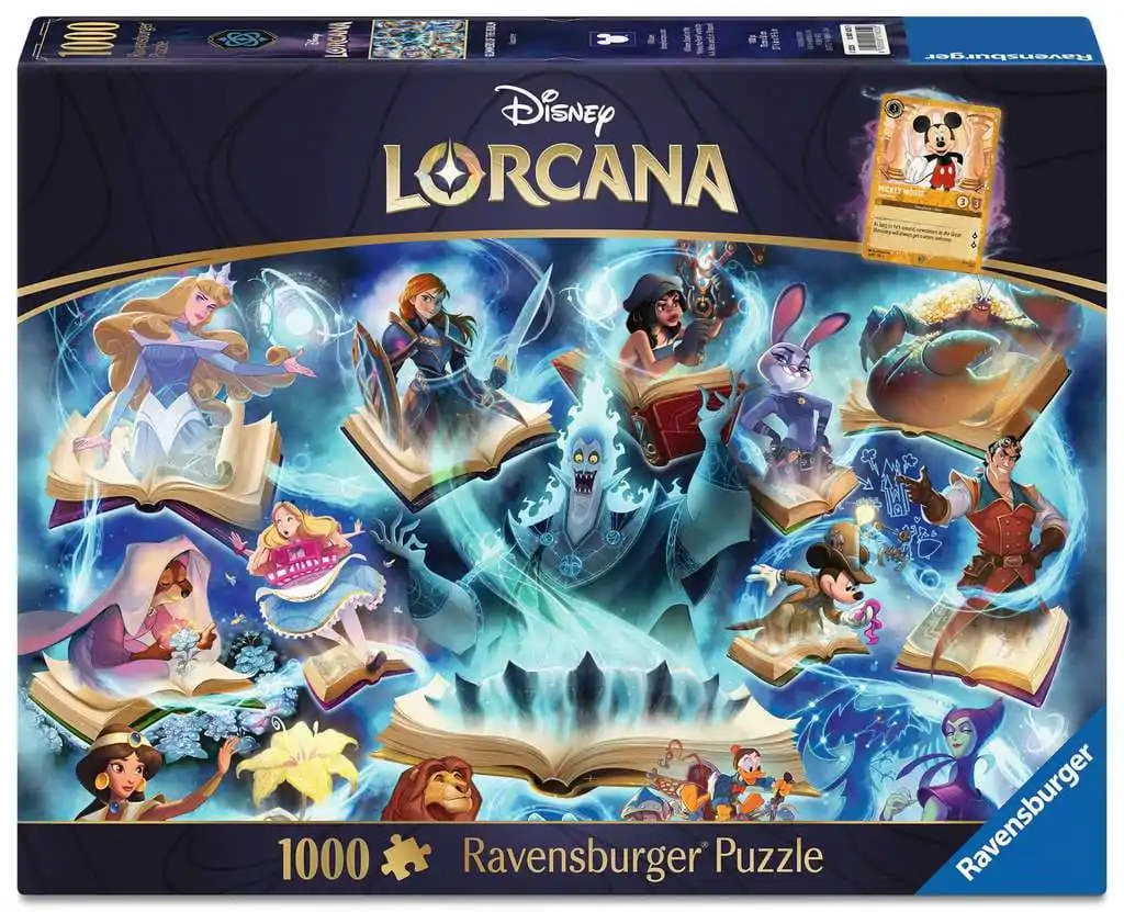 Disney Lorcana Puzzle Glimmers of the Realm: Sapphire (1000 dílků) fotografii produktu