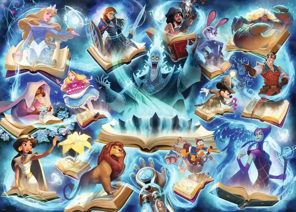 Disney Lorcana Puzzle Glimmers of the Realm: Sapphire (1000 dílků) fotografii produktu