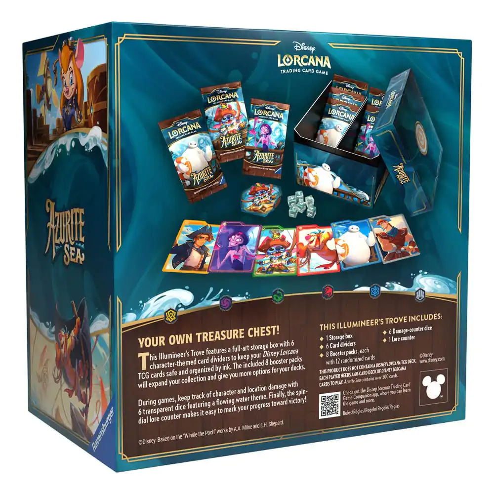 Disney Lorcana TCG Azurite Sea llumineer's Truhla *Anglická Edice* fotografii produktu