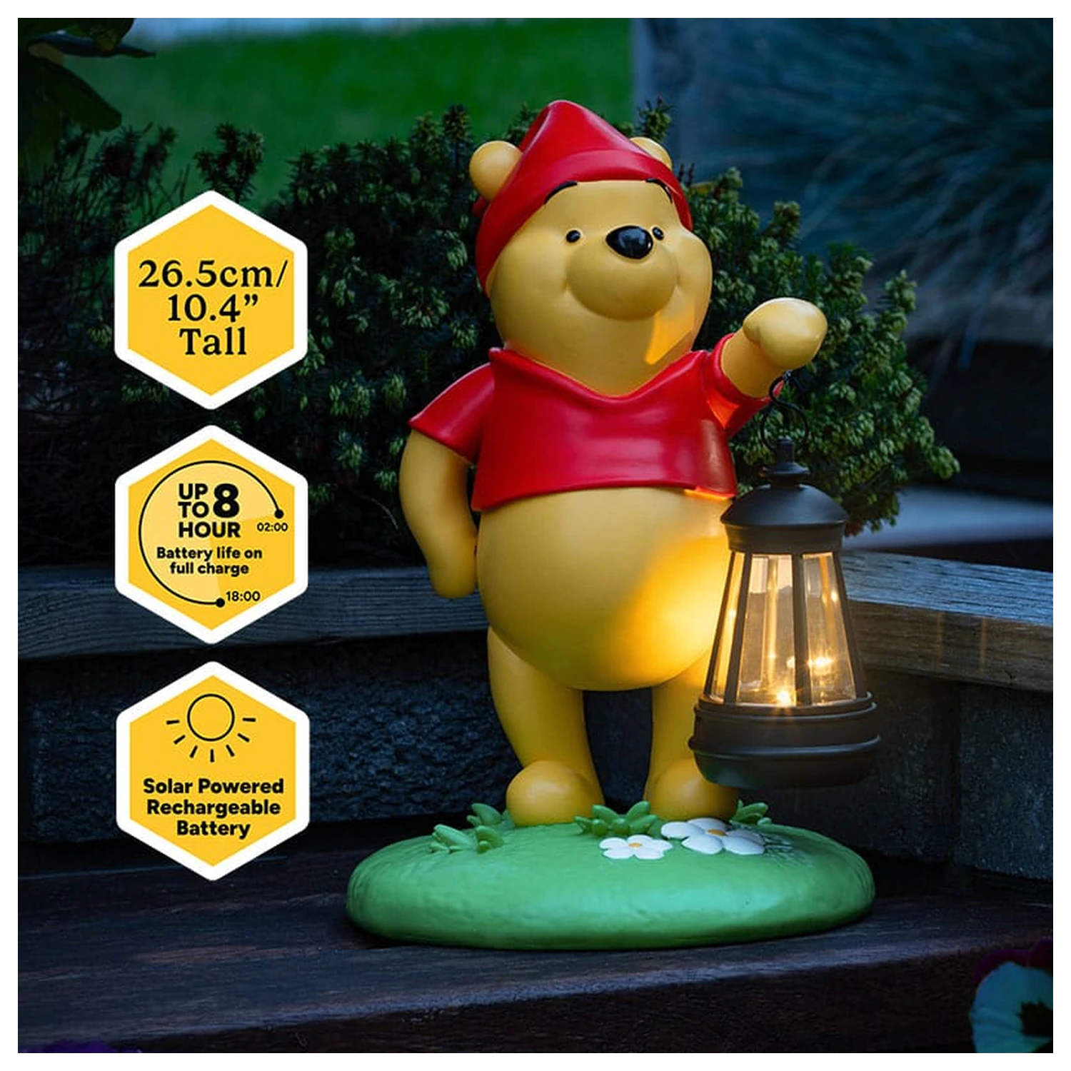 Disney LunaGlo Svítící Winnie the Pooh Gnome 27 cm fotografii produktu