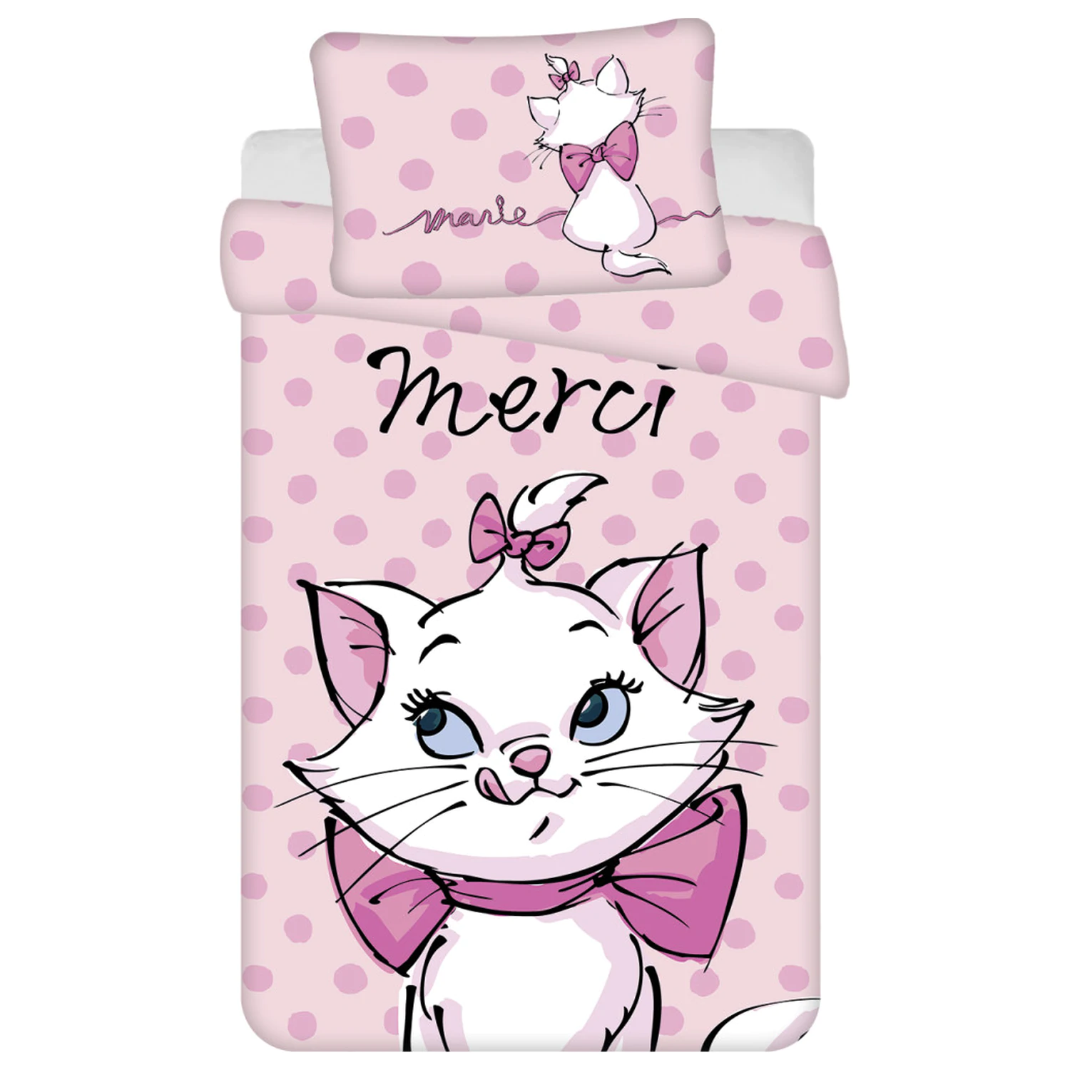 Disney Marie the Cat Merci Dětský, Předškolní povlak na přikrývku fotografii produktu