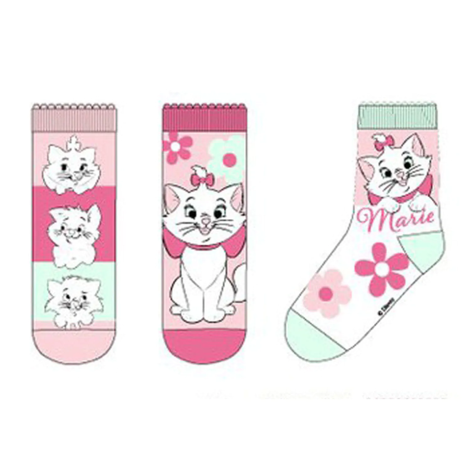 Disney Marie Fancy Pink dětské ponožky 27/30 fotografii produktu