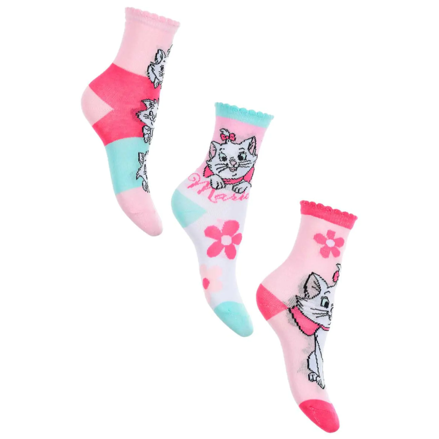 Disney Marie Fancy Pink dětské ponožky 27/30 fotografii produktu