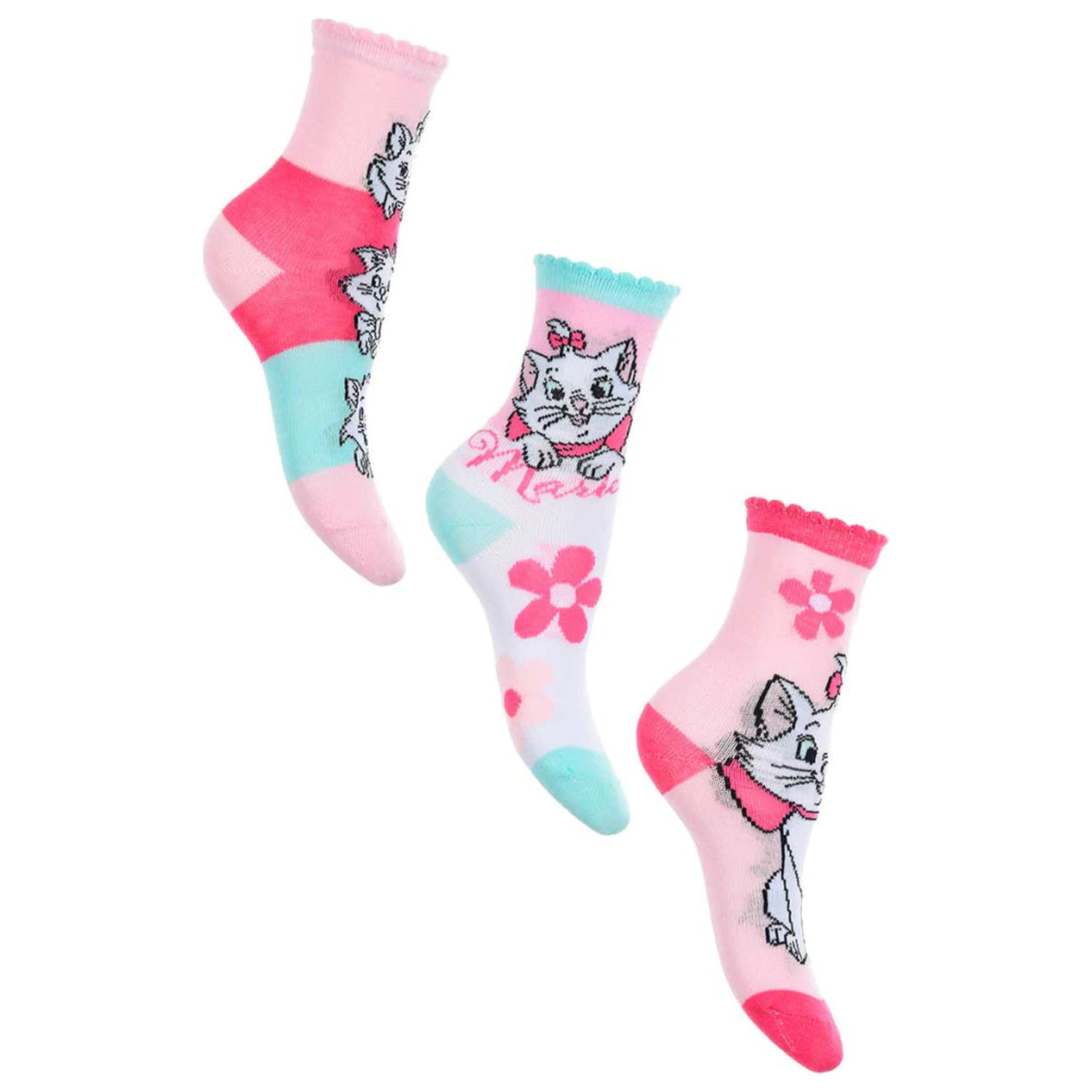 Disney Marie Fancy Pink dětské ponožky 31/34 fotografii produktu