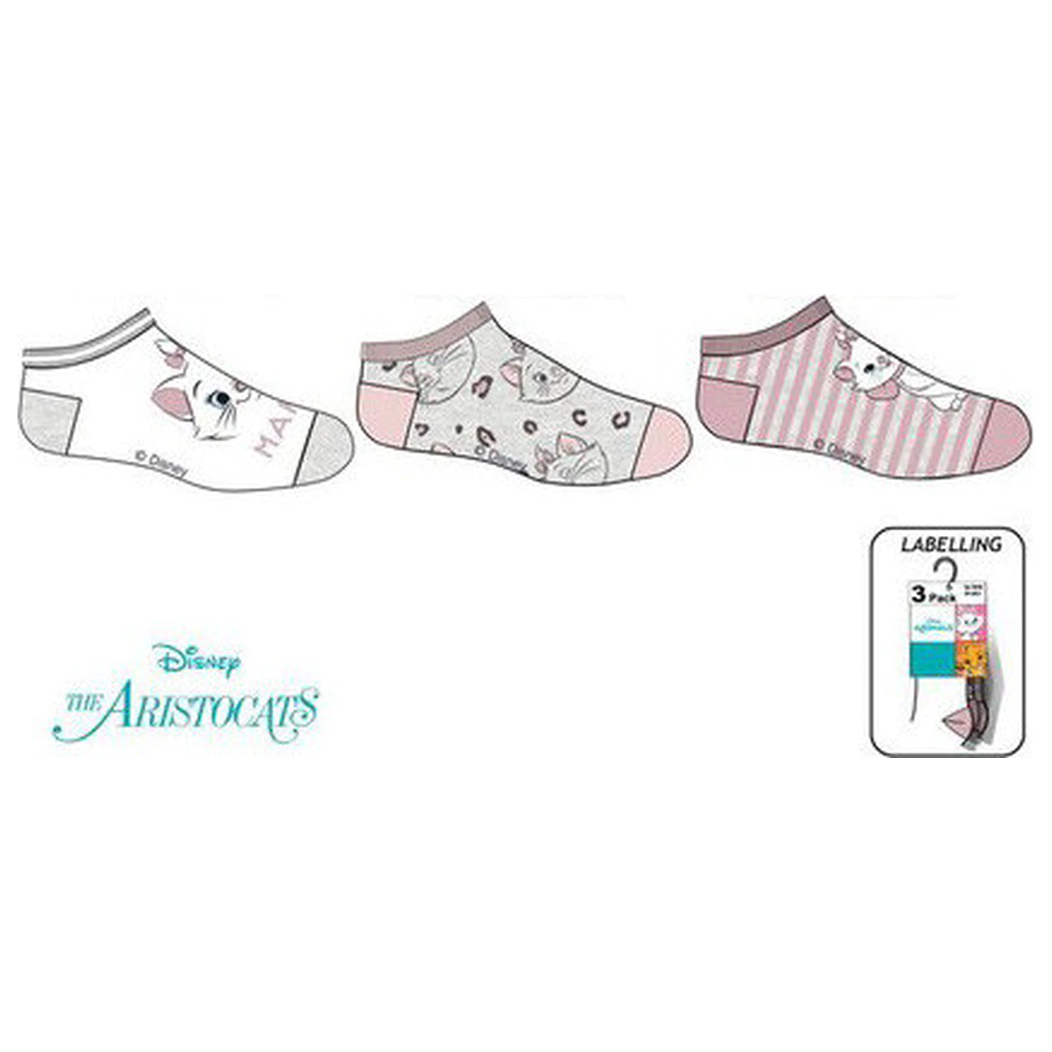 Disney Marie Meowgical Pink Dětské Secret ponožky 27/30 fotografii produktu