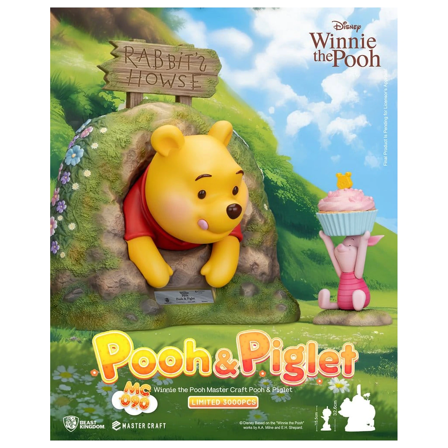 Disney Master Craft Socha Pooh & Piglet 33 cm fotografii produktu