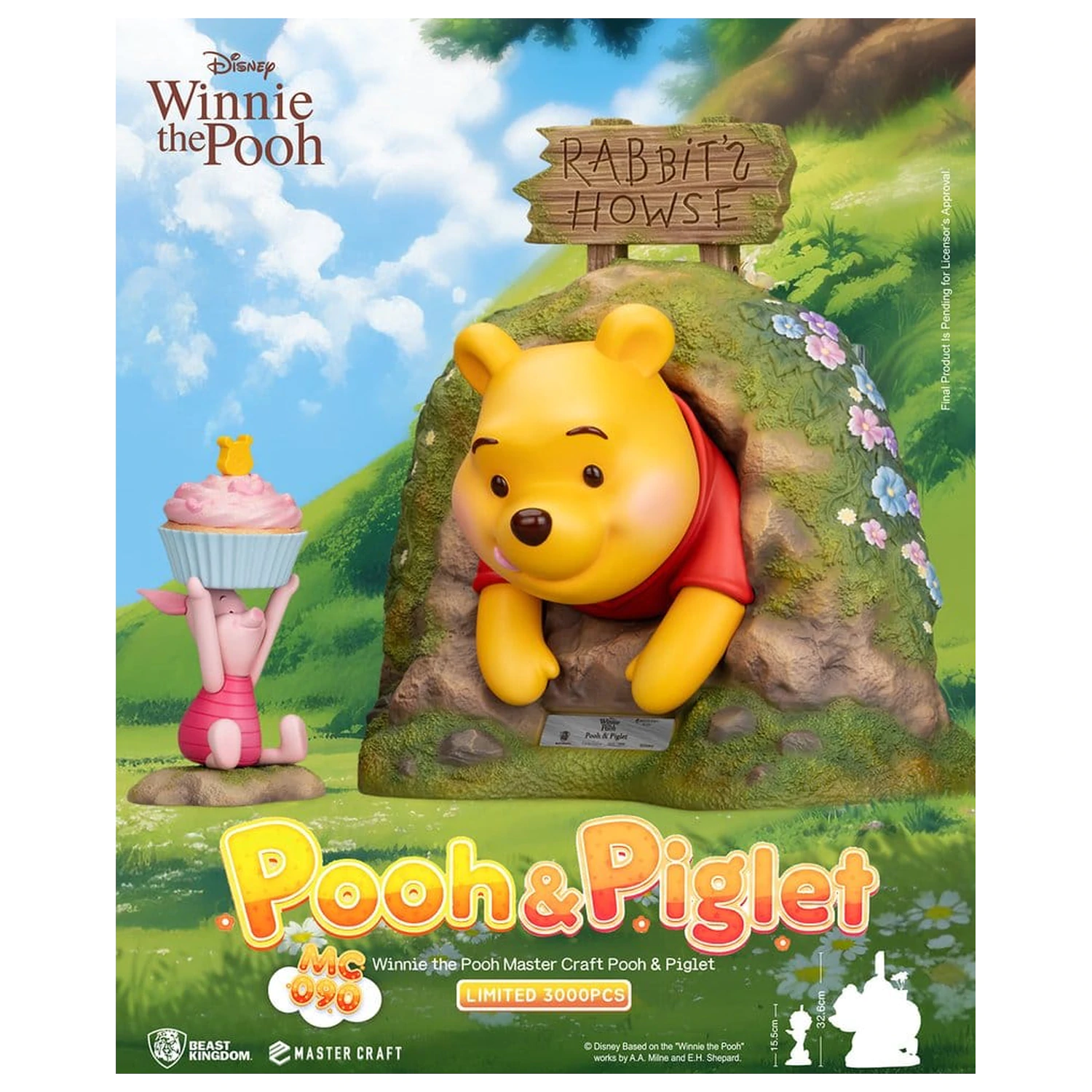 Disney Master Craft Socha Pooh & Piglet 33 cm fotografii produktu