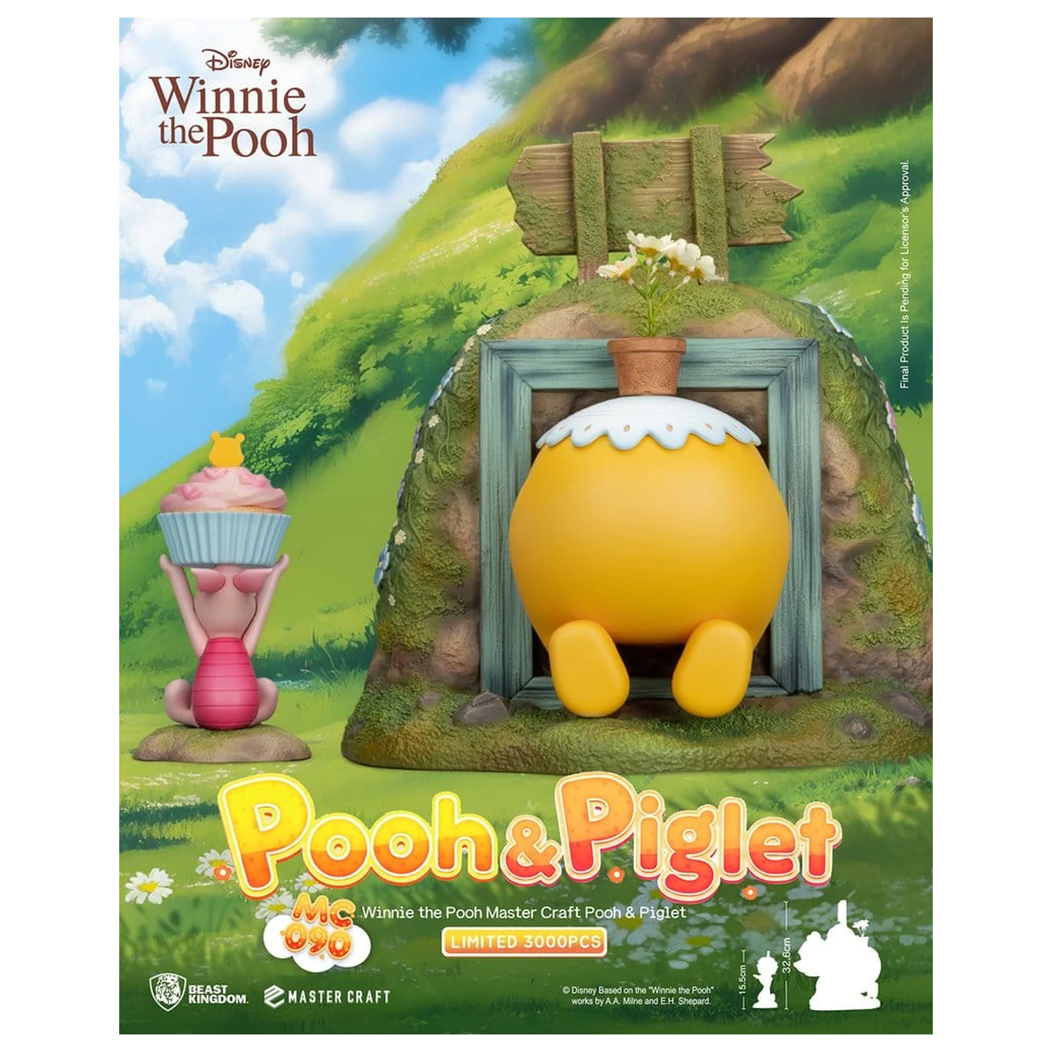 Disney Master Craft Socha Pooh & Piglet 33 cm fotografii produktu