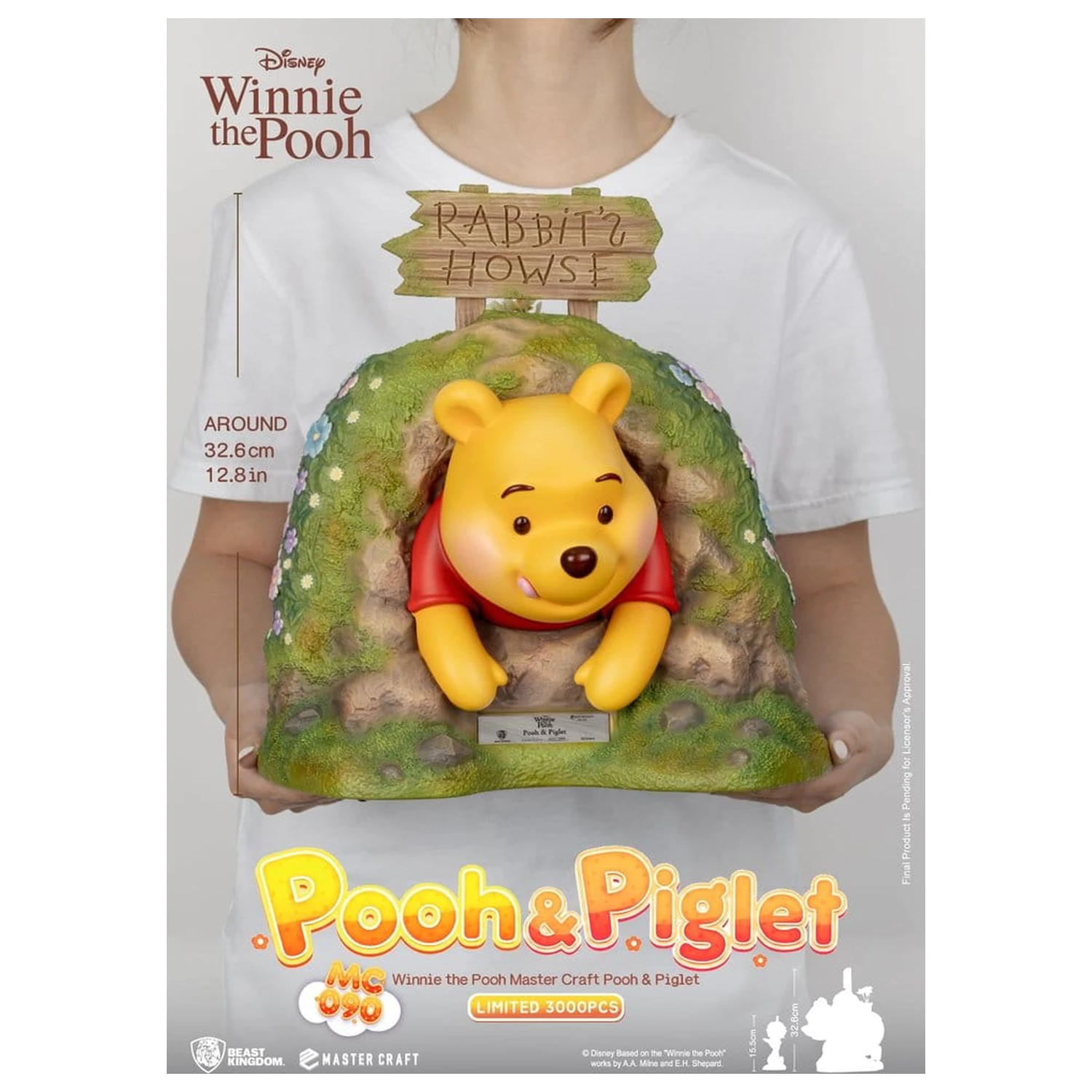 Disney Master Craft Socha Pooh & Piglet 33 cm fotografii produktu