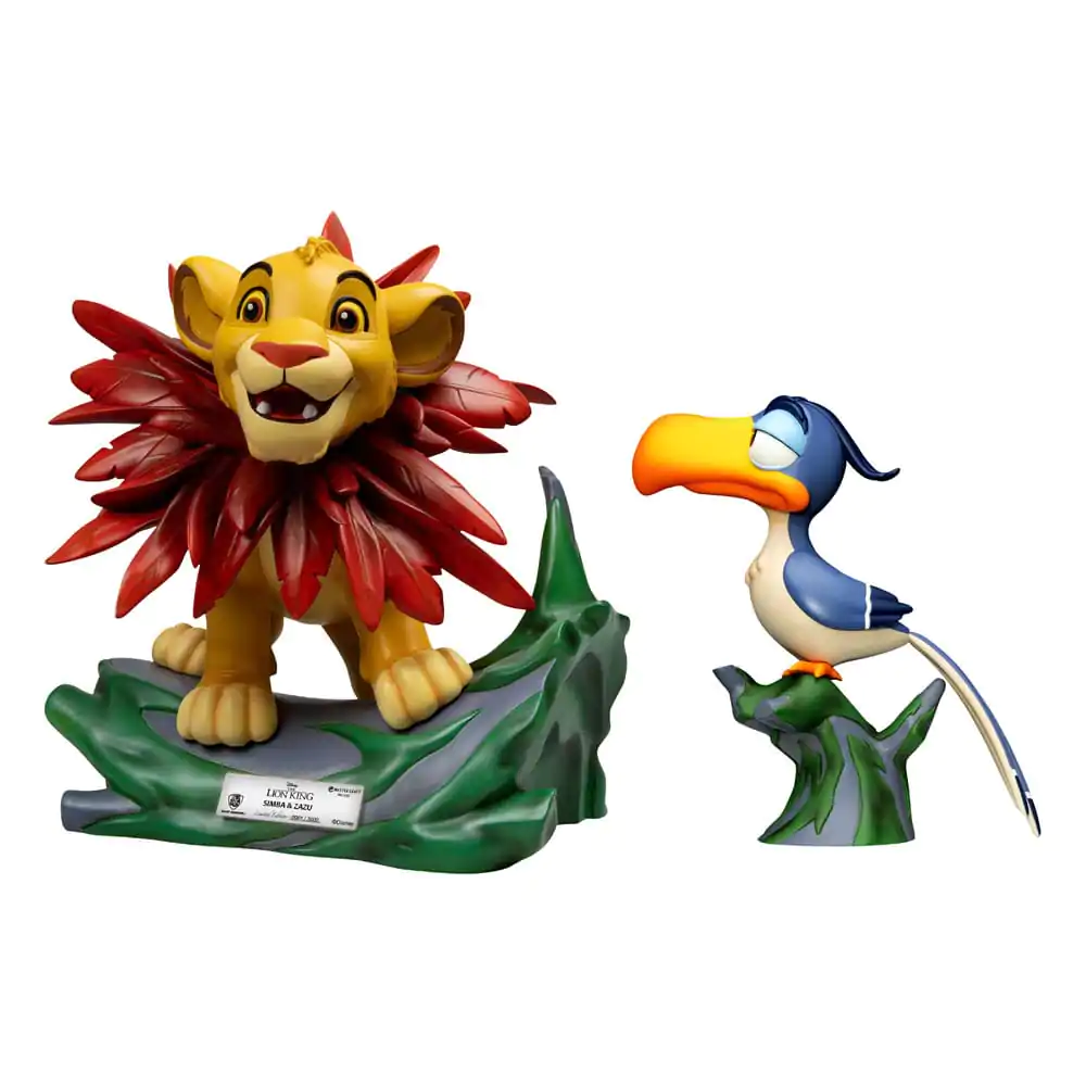 Disney Master Craft Statues 2-Pack The Lion King Little Simba & Zazu 31 cm Sošky, Balení 2 ks fotografii produktu