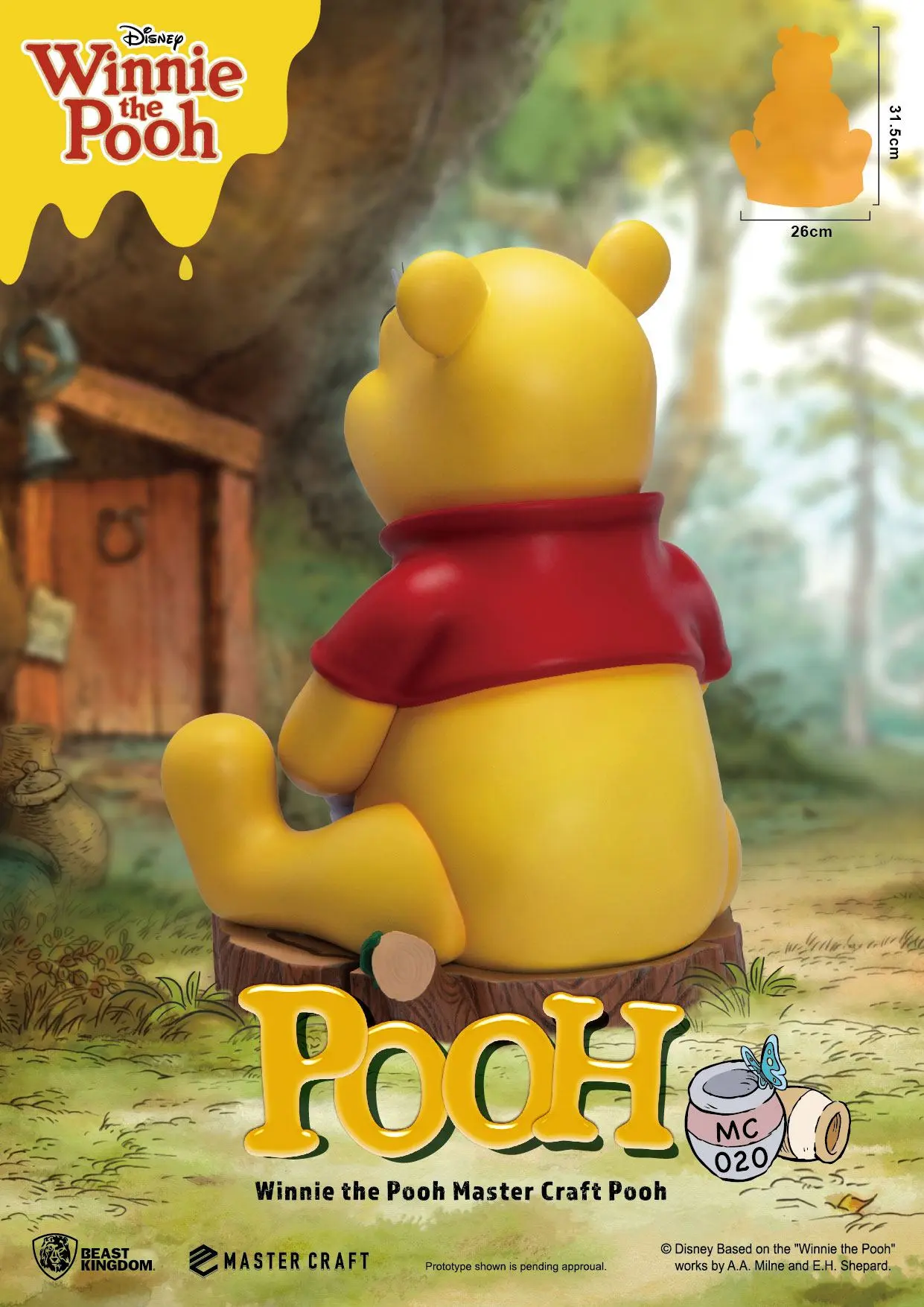 Disney Master Craft Socha Medvídek Pú 31 cm fotografii produktu