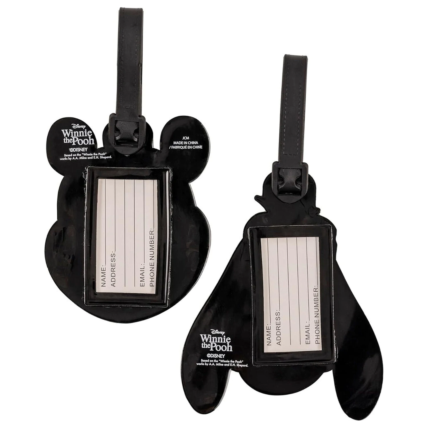 Disney Winnie the Pooh sada 2 štítků na zavazadla fotografii produktu