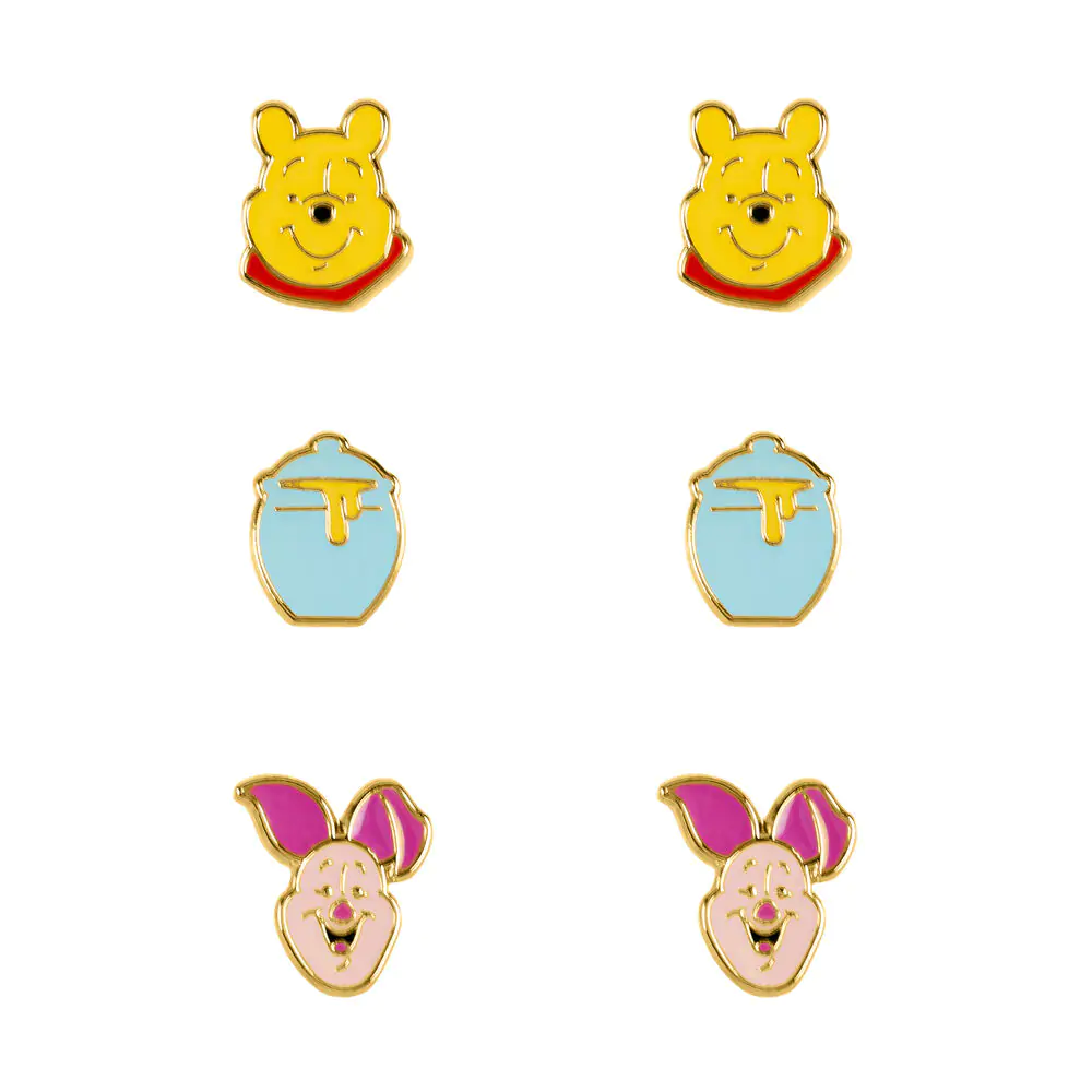 Disney Winnie the Pooh Set 3 páry náušnic fotografii produktu