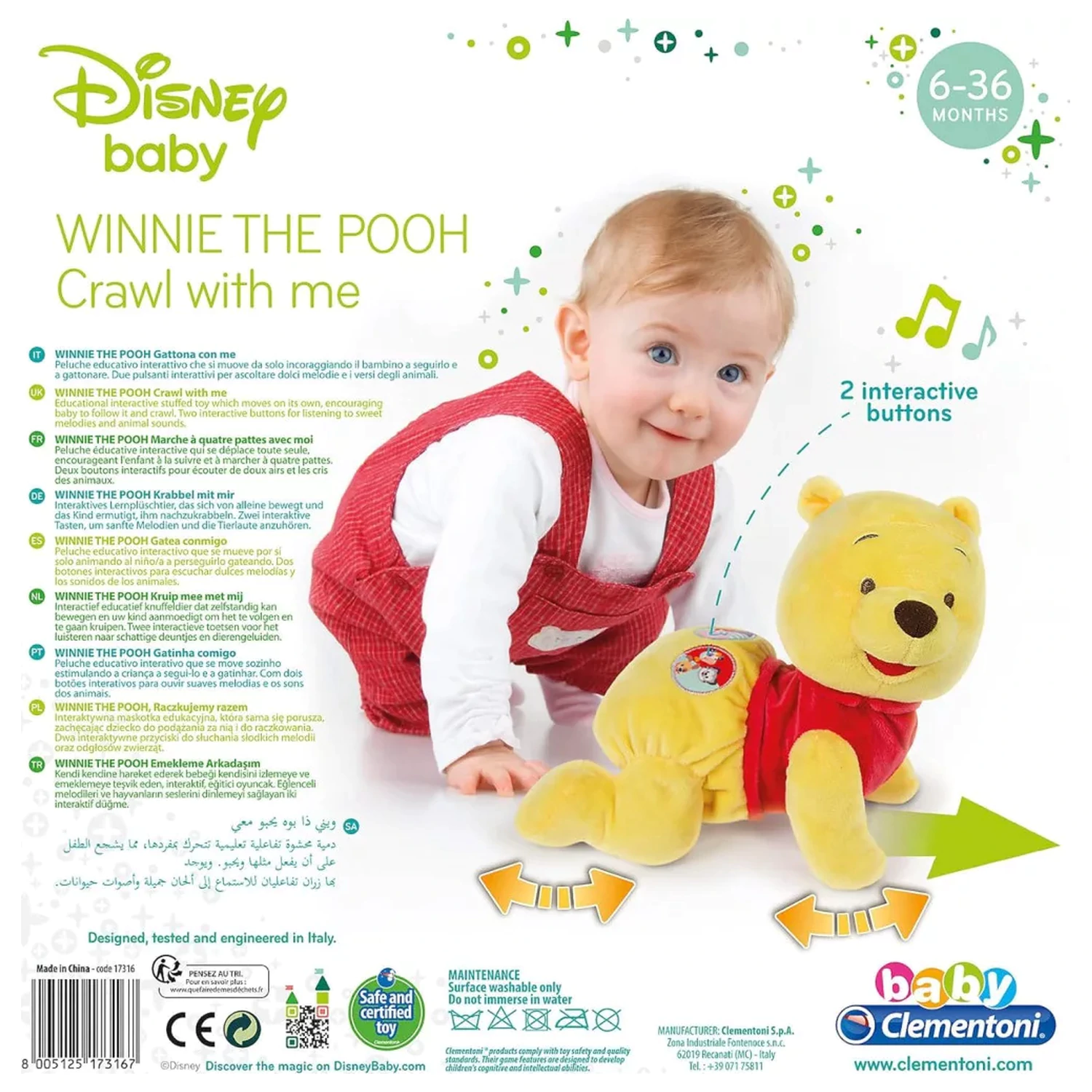 Disney Winnie the Pooh Happy interaktivní lezoucí plyšová figurka fotografii produktu