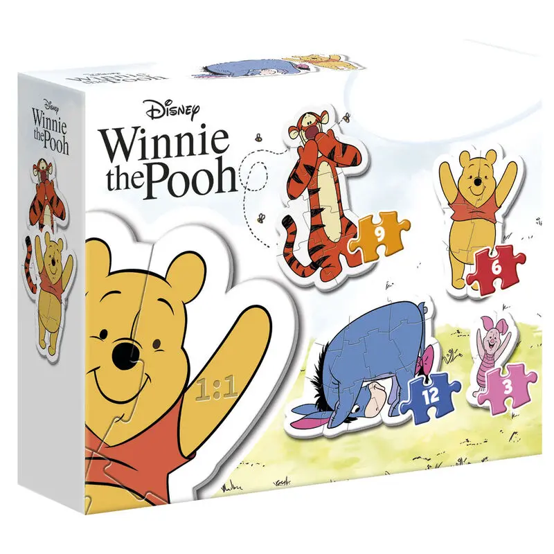 Disney Winnie the Pooh Moje první puzzle 3-6-9-12 dílků fotografii produktu