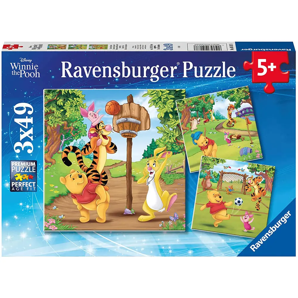 Disney Winnie the Pooh puzzle 3x49 dílků fotografii produktu
