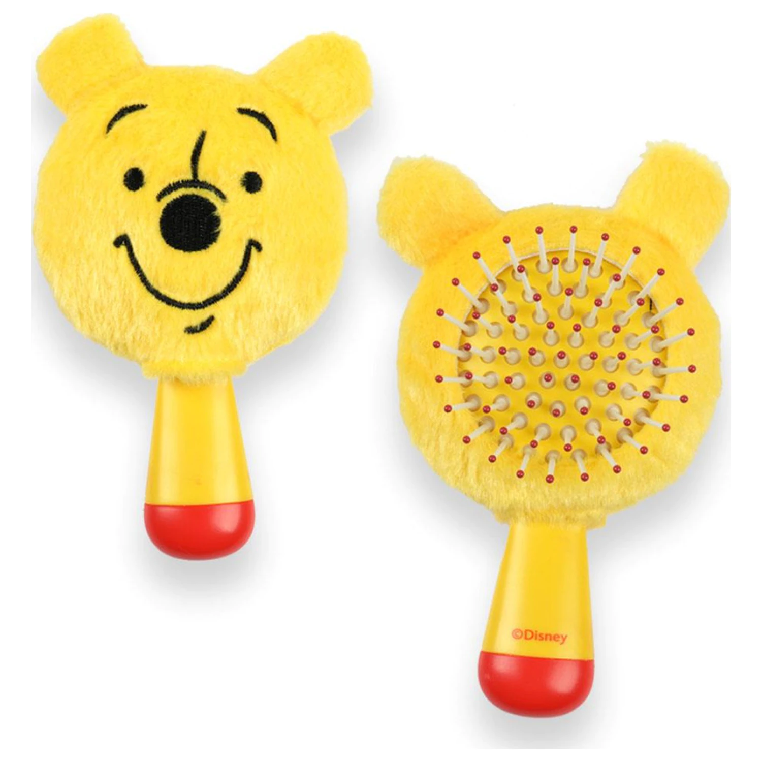 Disney Winnie the Pooh Yellow mini plyšový kartáč na vlasy, hřeben 13 cm fotografii produktu