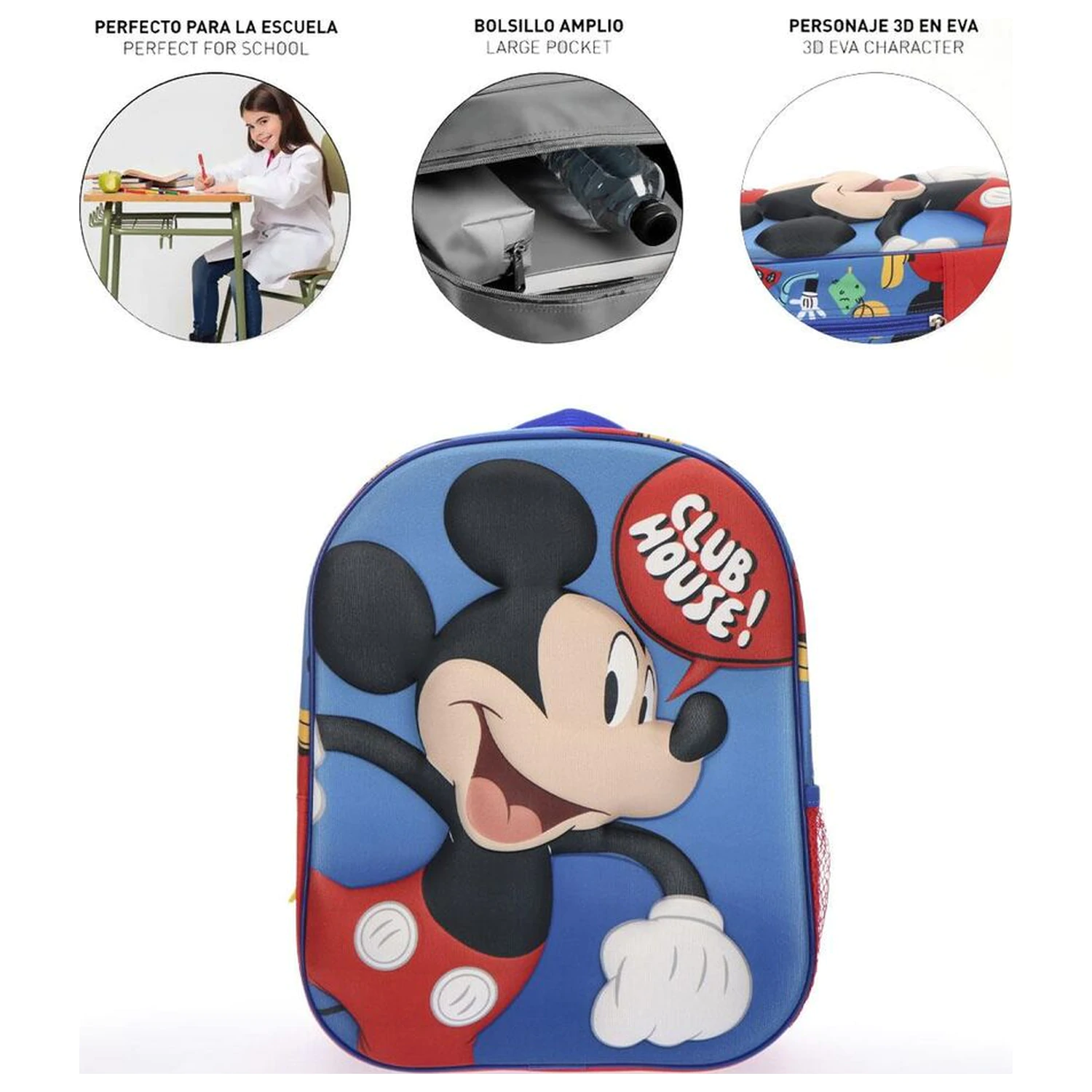 Disney Mickey 3D batoh 30cm fotografii produktu